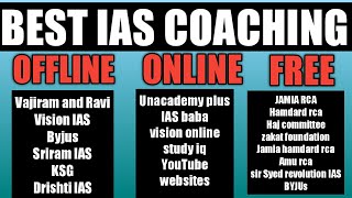 best ias coaching online offline and free in india | best upsc coaching offline online in india