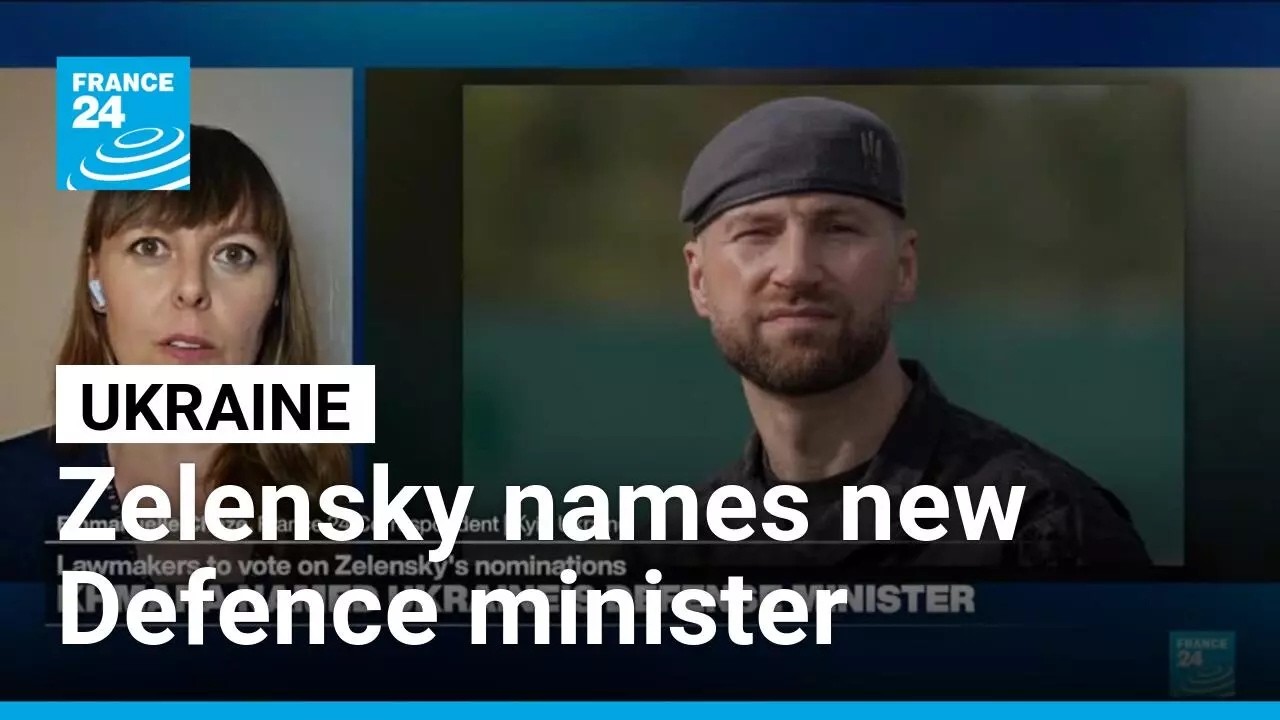 Volodymyr Zelensky names new Defence minister after weeks of political crisis • FRANCE 24 English