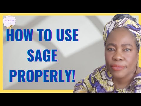 DR. TOCHI - DO YOU KNOW HOW TO BURN SAGE CORRECTLY?