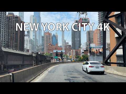 New York City 4K - Driving Downtown - Ambient Drive TV