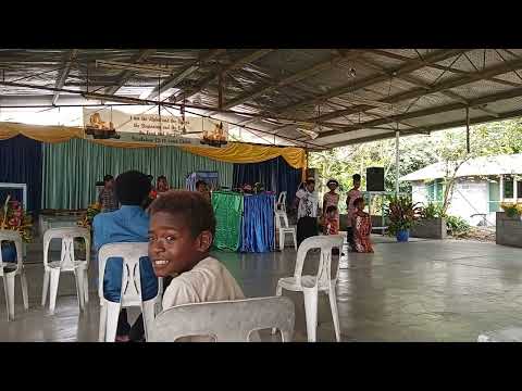 Children performing creative dance to worship our God
