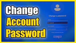 How to Change Password on Windows 11 Computer (User Settings)