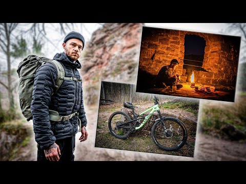 24H Solo-Abenteuer im Pfälzerwald mit Mountainbike & Overnighter in Burgruine