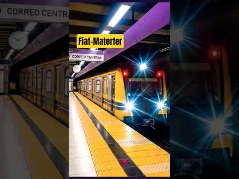 Llegada del subte - La Estación Correo Central del subte de Buenos Aires.