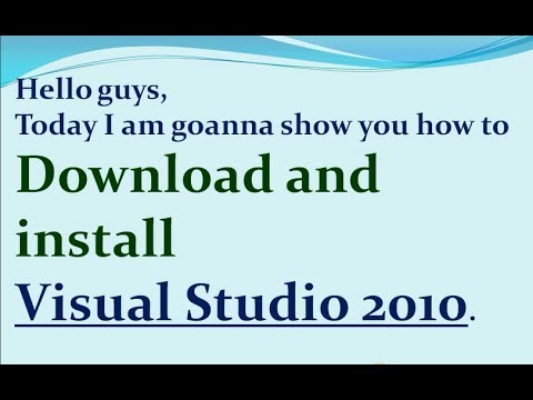 c# Tutorial 1. How to Download and Install Visual Studio 2010 Professional. Link in Description