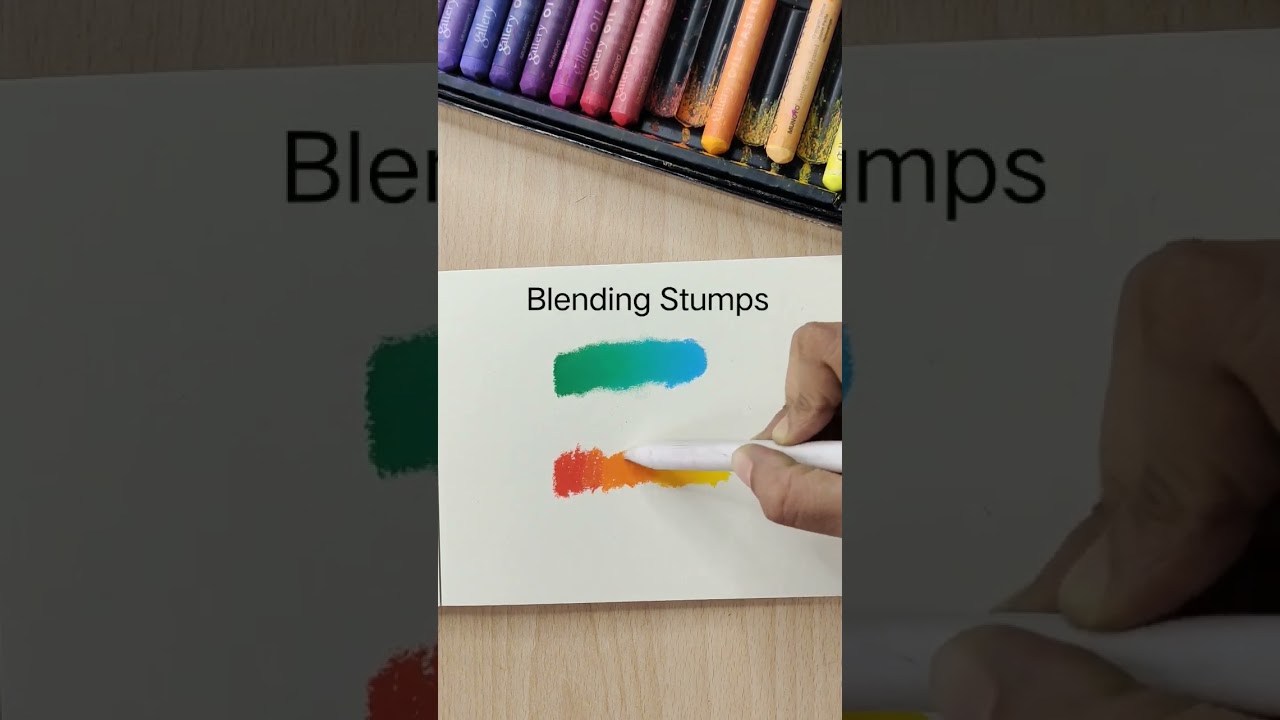 Oil Pastels Blending Hacks for beginners #artvideos #oilpasteldrawing #arttutorials