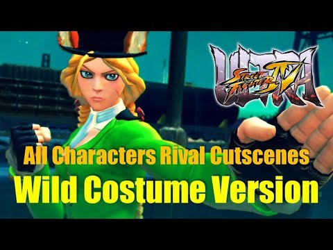 USF4 / All Characters Rival Cutscenes Wild Costume Version