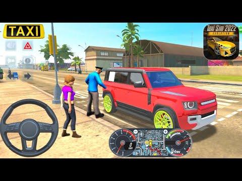 Driving 4x4 Big Pickup SUV Uber🚖 In Miami City Taxi Driver - Taxi Sim 2020 Android Gameplay