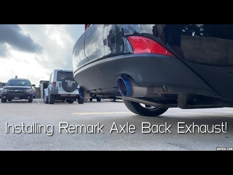 INSTALLING REMARK AXLE BACK EXHAUST ON LEXUS IS350 IN DETAIL