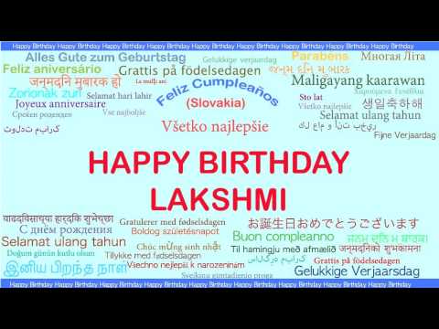 Lakshmi   Languages Idiomas - Happy Birthday