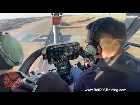 Flight maneuvers practice session in the Bell 206B at 3200lbs Max Gross Weight