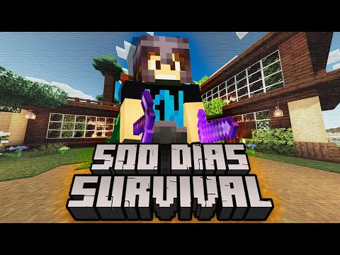 SOBREVIVI 500 DIAS NO MINECRAFT SURVIVAL - O FILME