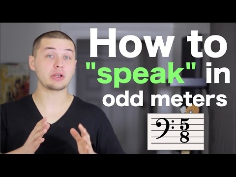 How to "speak" in odd time signatures