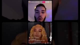 Aidn Ross gets catfish by @datbitchbarbie on IG live 😂💀😂.