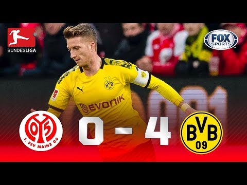 GOLEADA DO DORTMUND! Melhores momentos de Mainz 0 x 4 Borussia Dortmund pela Bundesliga