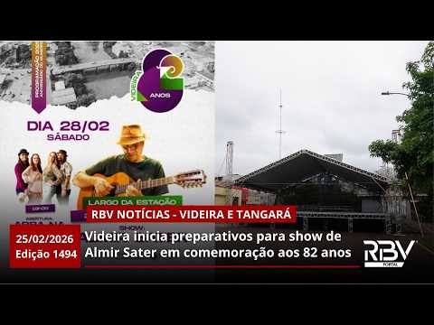 RBV Notícias Videira e Tangará - 25/02/2026 - Edição 1494