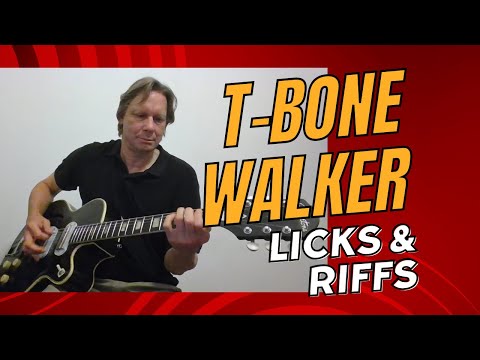 T-Bone Walker style blues guitar riffs & licks in G