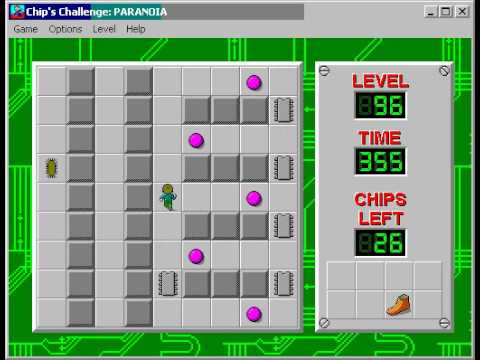 Chip's Challenge 1 Level 96 (Paranoia) - 320 seconds