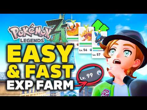 Pokemon Legends Z-A - Easy & Fast EXP Farm LEVEL UP FAST & Max Mega Shards | 600000+ Points Per Hour