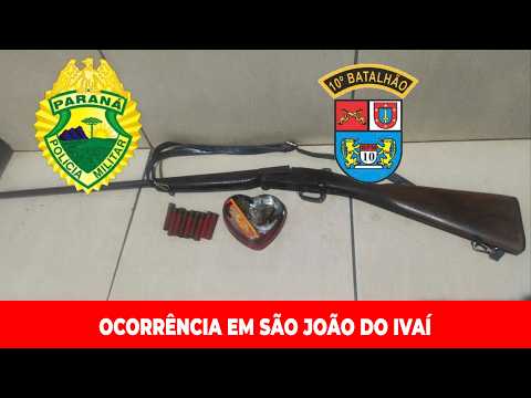 BRIGA ENTRE MÃE E FILHA TERMINA COM PRISÕES E APREENSÃO DE ARMA EM SÃO JOÃO DO IVAÍ