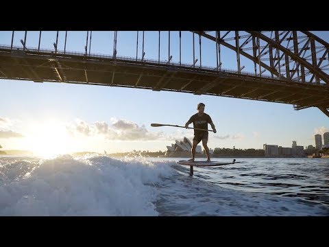 Sydney Harbour Bridge Surfing - SUP Foil Boarding with James Casey, Sunova and GoFoil