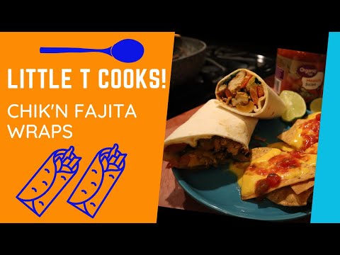 Chik'n Fajita Wraps #veganrecipe #fajitas