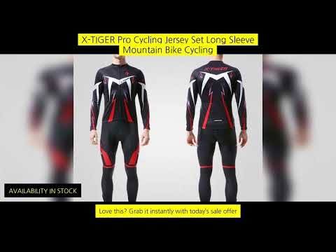 X-Tiger Pro Cycling Jersey Set Long Sleeve Mountain Bike Cycling Clothing