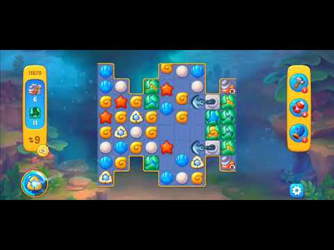 Fishdom Easy Level 11870 (with full seashell) @choraelmin