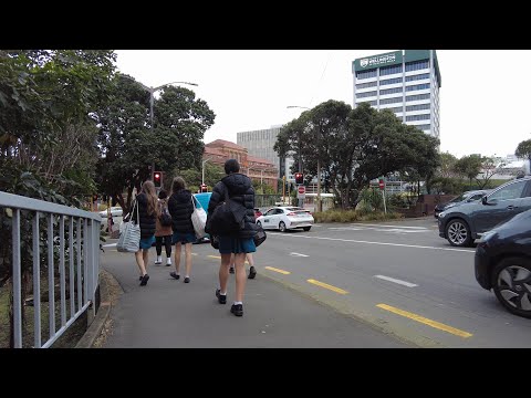(4k) Winter weekday afternoon walk. Parliament, Hobson St, Thorndon, LQ | Wellington, NZ.