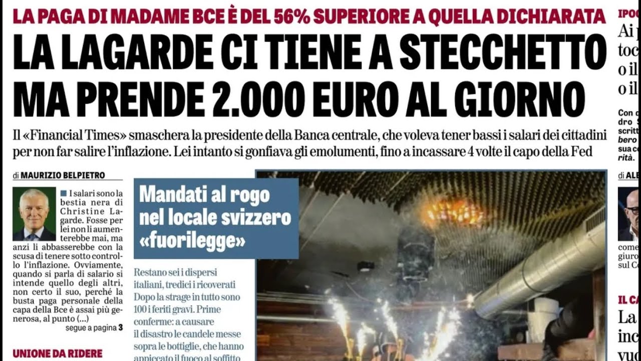 RASSEGNA STAMPA 3 GENNAIO 2026. QUOTIDIANI NAZIONALI ITALIANI  PRIME PAGINE DEI GIORNALI DI OGGI