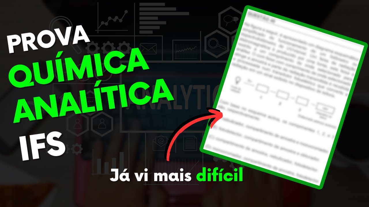 Concurso IFS 2024 Química Analítica - Professor de Química (Gabarito Completo!) #UdQ10x