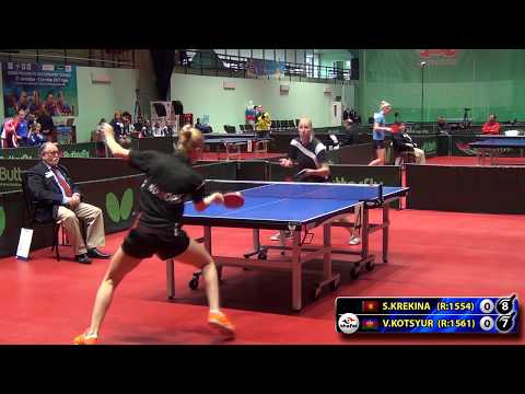 КРЕКИНА - КОЦЮР #RUSSIAN #Team #Championships #tabletennis #настольныйтеннис