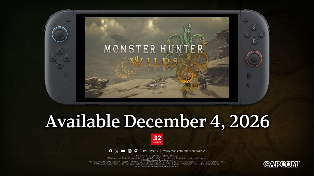Monster Hunter Wilds sortira sur Switch 2 le 4 décembre