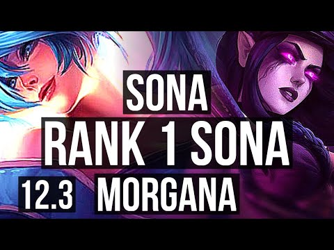 SONA & Ezreal vs MORGANA & Caitlyn (SUP) (DEFEAT) | Rank 1 Sona, Rank 5 | JP Challenger | 12.3
