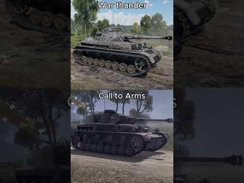 War thunder vs Call to arms #gaming #warthunder #calltoarms #wt #panzer #army #ww2 #games #shorts