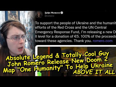Absolute Legend & Totally Cool Guy John Romero Release New Doom 2 Map "One Humanity" To Help Ukraine