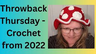 #throwbackthursday Crochet toadstool mushroom bucket hat for a Renaissance faire