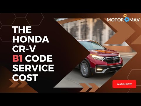 Honda CR V B1 Service Cost Breakdown with Details
