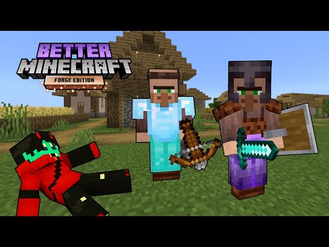 BetterMinecraft #1 - PAINFUL Villagers ||  Minecraft Modded Tagalog