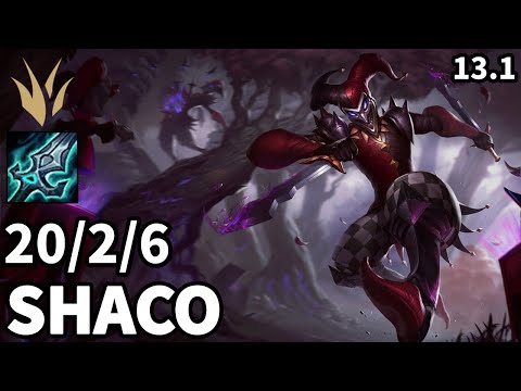 Shaco Jungle vs Nidalee - EUW Master | Patch 13.1