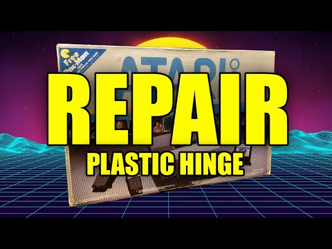 Atari 5200 restoration   Repairing the broken plastic hinge