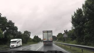 preview picture of video 'Driving From The Carrefour Market, Plouguernével To Pempoul Éven, Rostrenen, Brittany, France'