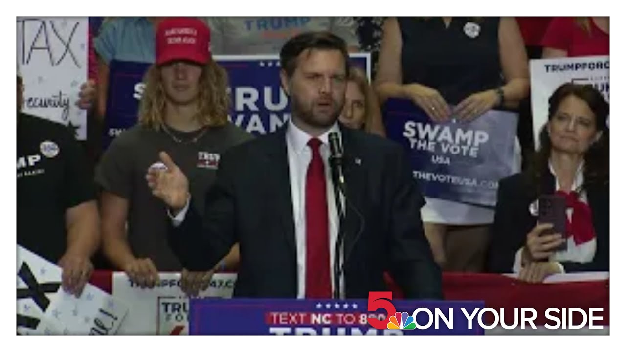 JD Vance won't say if Trump campaign still supports North Carolina candidate Mark Robinson