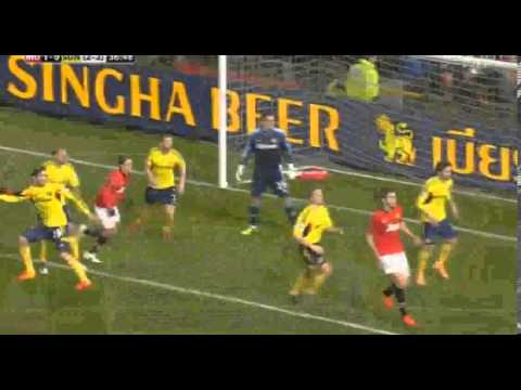 Manchester United  Vs Sunderland 1-0  Jonny Evans Goal ~ 22/01/2014 HD