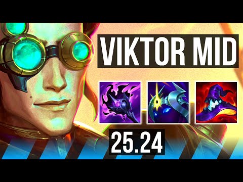 VIKTOR vs YASUO (MID) | Good KDA: 15/1/19, 53K damage, 6k gold comeback | NA Master | 25.24