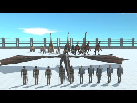 5 Commando & 5 Rocky with Dragon vs 3x Faction | Animal Revolt Battle Simulator