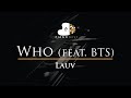 Lauv - Who (feat. BTS) - Piano Karaoke Instrumental Cover with Lyrics