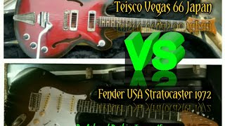 Video thumbnail for Teisco Vegas 66 Japan 1966 Vs Fender Stratocaster USA 1972 Cek Sound @Achmad Rochim Tarega Kimoro by Achmad Rochim Tarega Kimoro