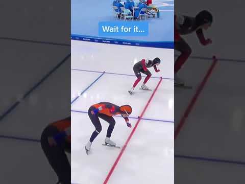 Can you spot it? 👀😳 #shorts #speedskating