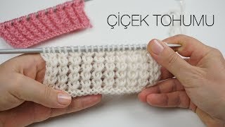 Yelek, hırka, bluz, battaniye için kolay ve hızlı örülen çiçek tohumu örgü modeli/ Figen Ararat